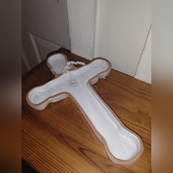 Glazed Decorative Cross Made in Italy - Picture 4 of 5